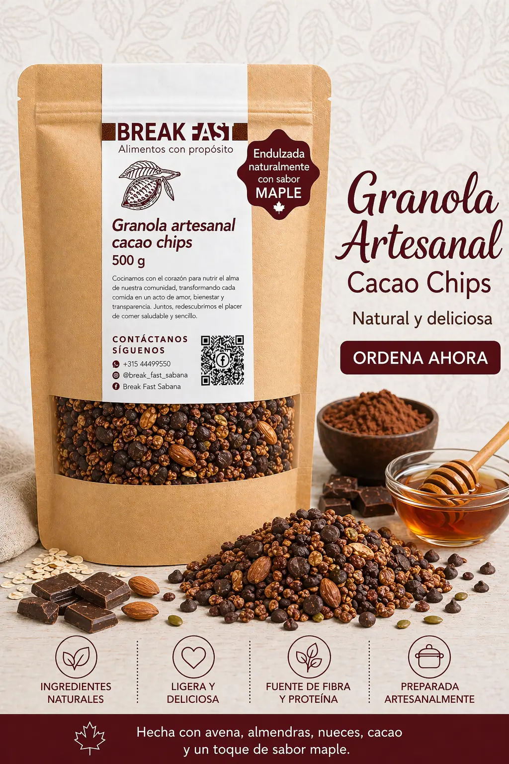 Granola cacao chips BreakFast